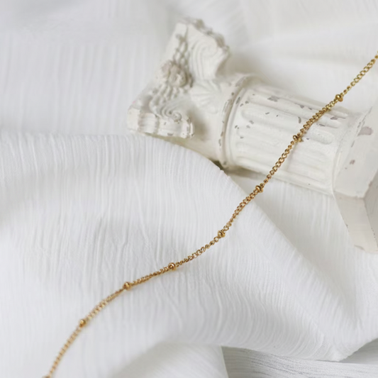 Luna satellite chain necklace
