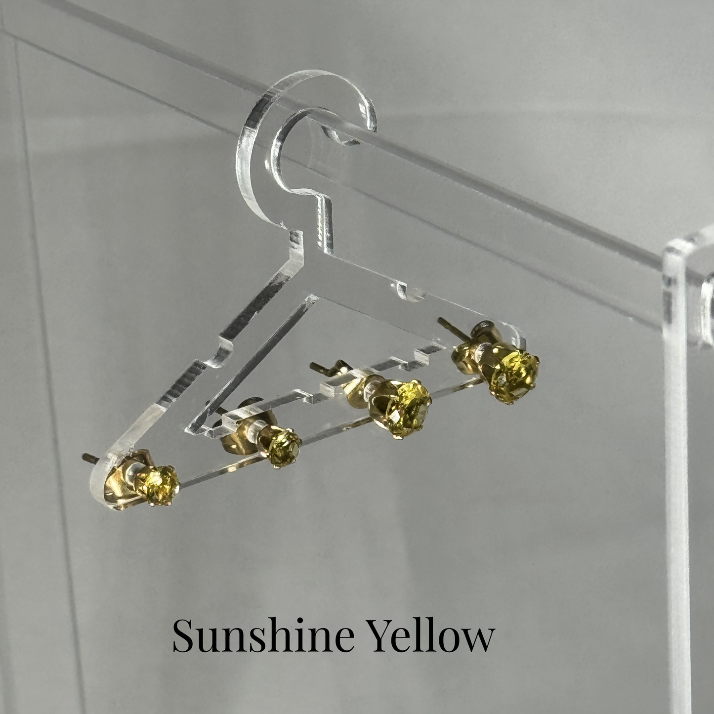 Nicola coloured zircon stud earrings