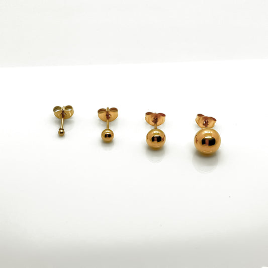 Zoe ball stud earrings