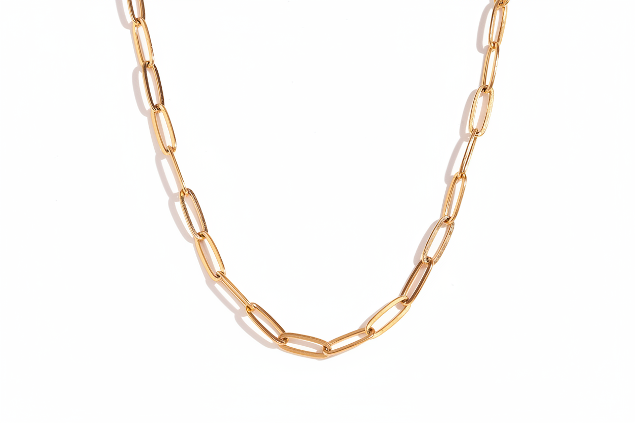 Harper paperclip chain necklace