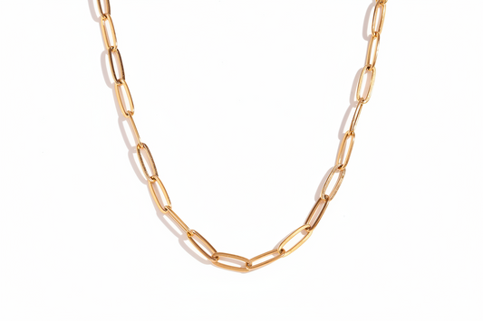 Harper paperclip chain necklace