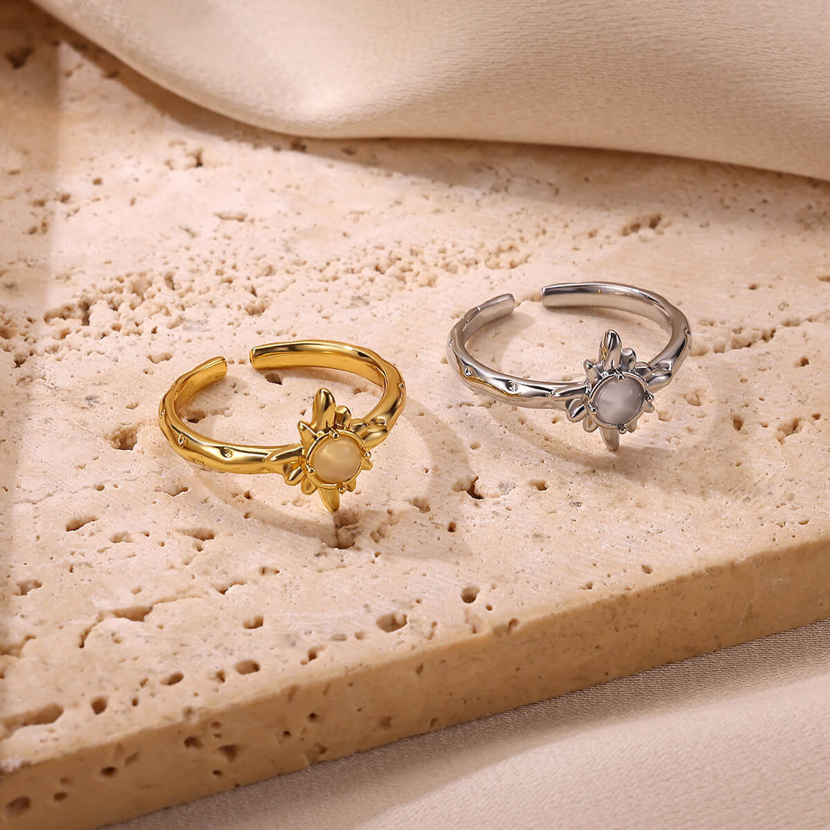 Sienna sun adjustable ring