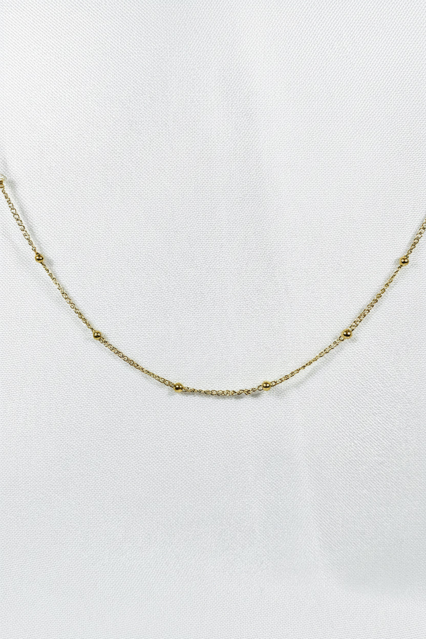 Luna satellite chain necklace