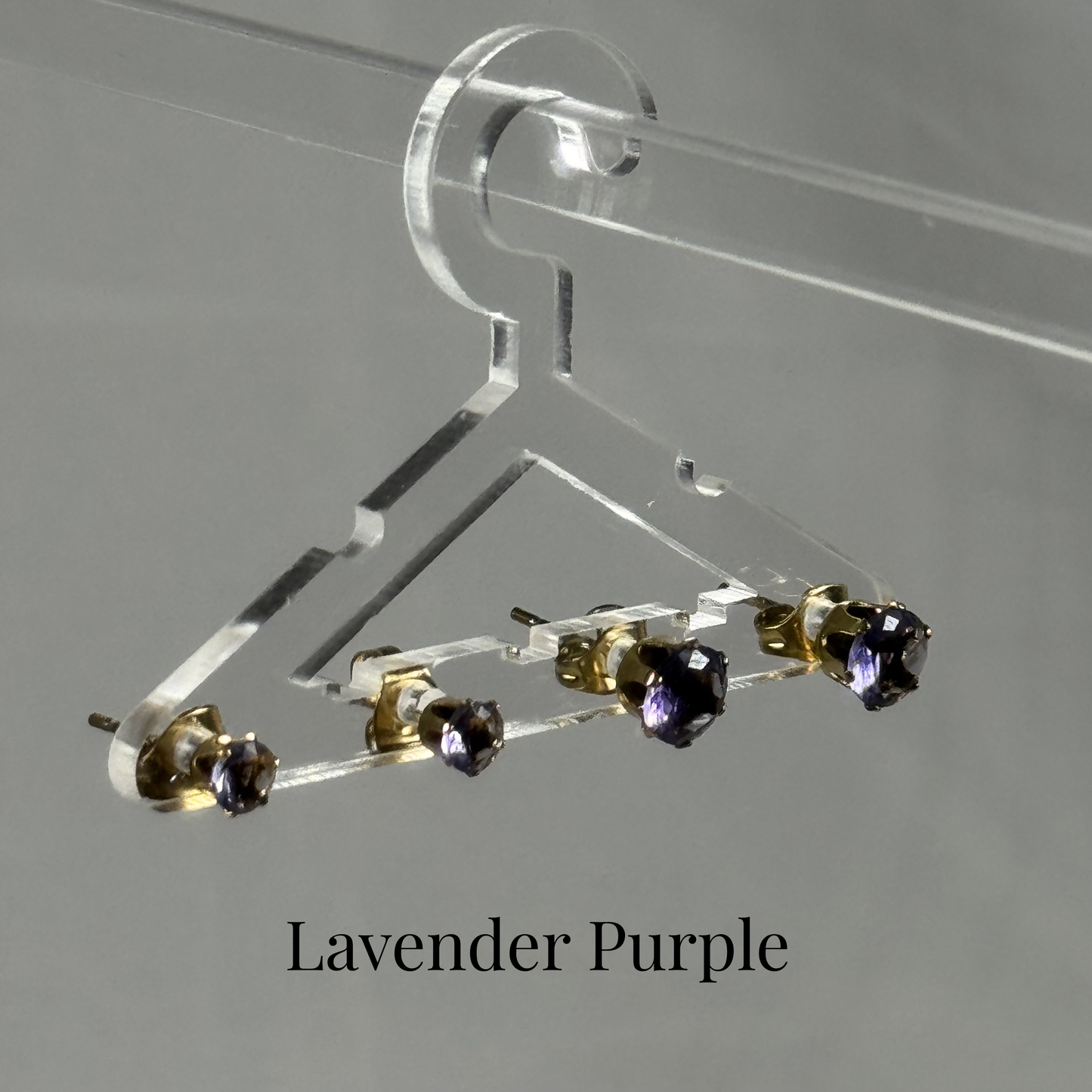 Nicola coloured zircon stud earrings