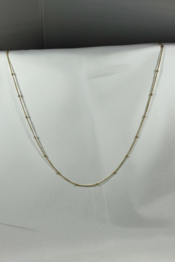 Luna satellite chain necklace