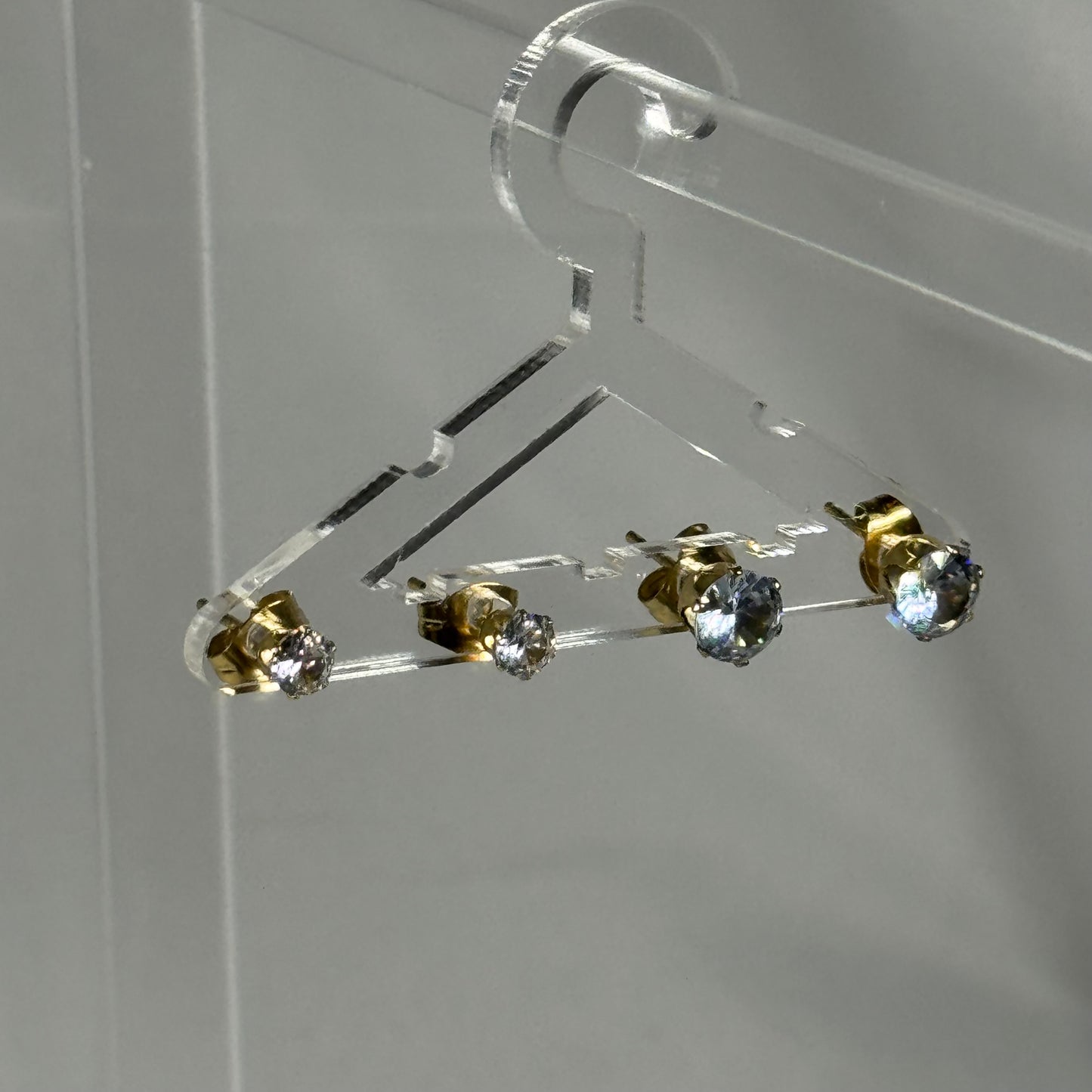 Nicola coloured zircon stud earrings