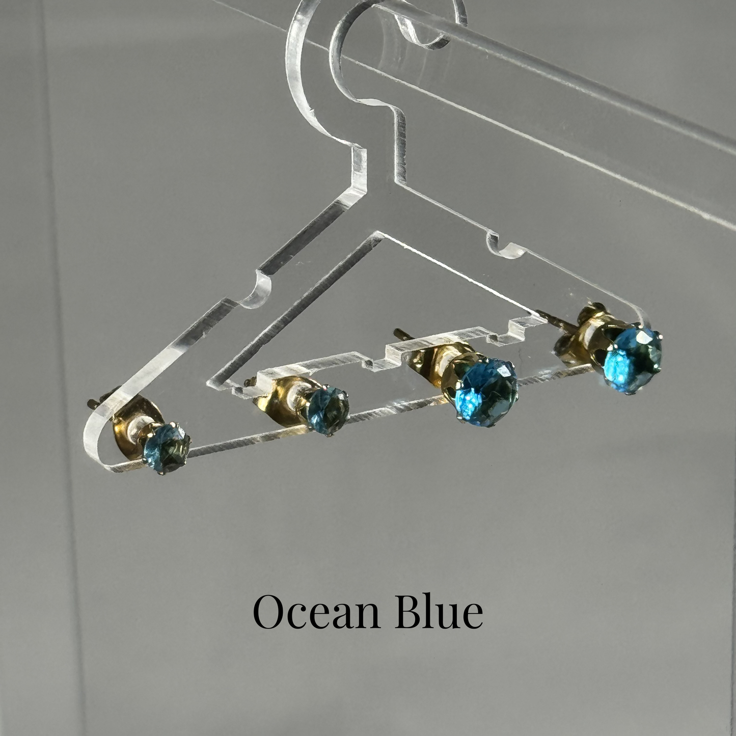 Nicola coloured zircon stud earrings