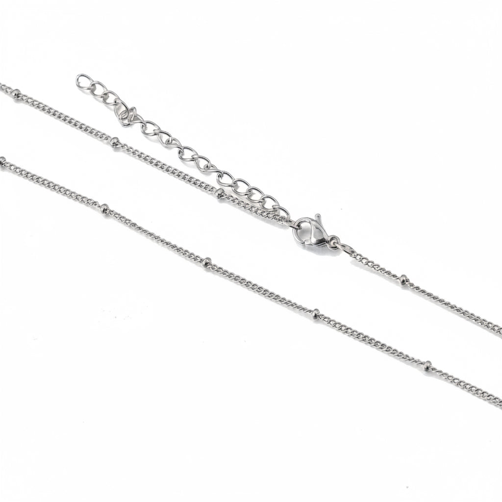 Luna satellite chain necklace
