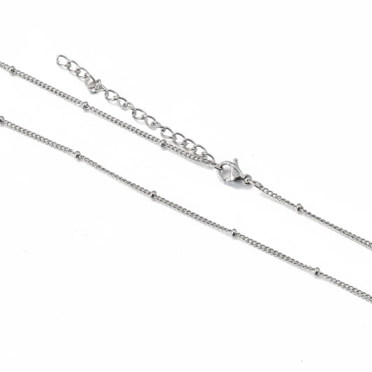 Luna satellite chain necklace